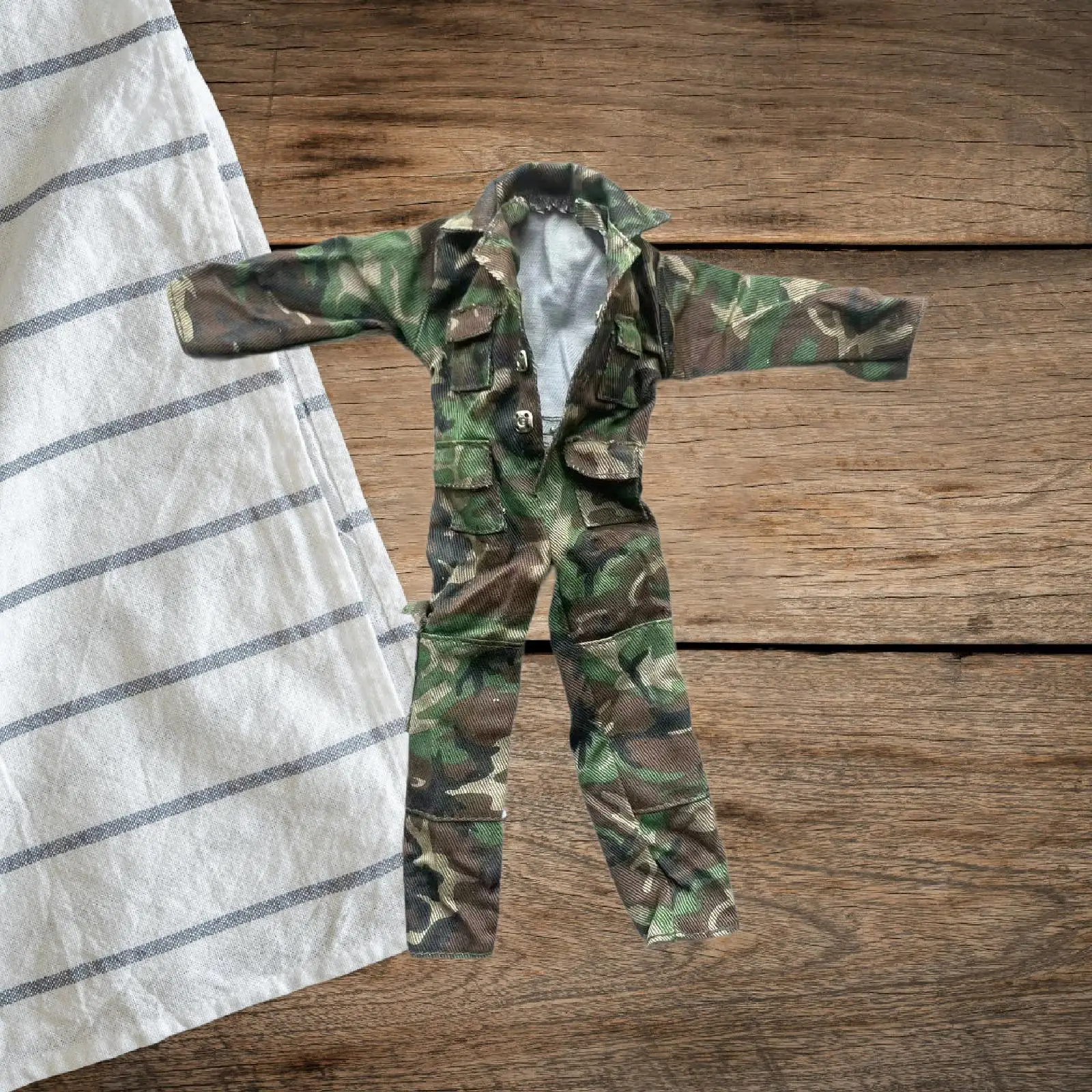 

1/6 Scale Jumpsuit Miniature Clothing for 12 inch Dress up Figures Body