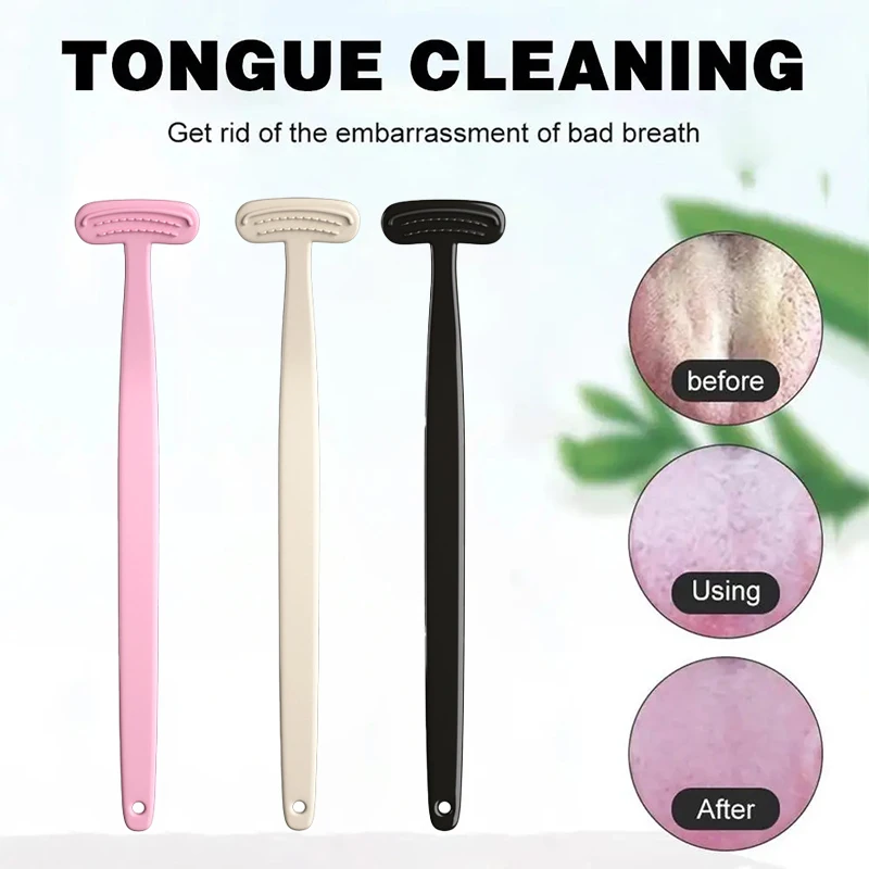 

Tongue Scraper Cleaners Reusable Oral Health Cleaning Brush Hygiene Care Toothbrush Mouth Fresh Breath Scraping