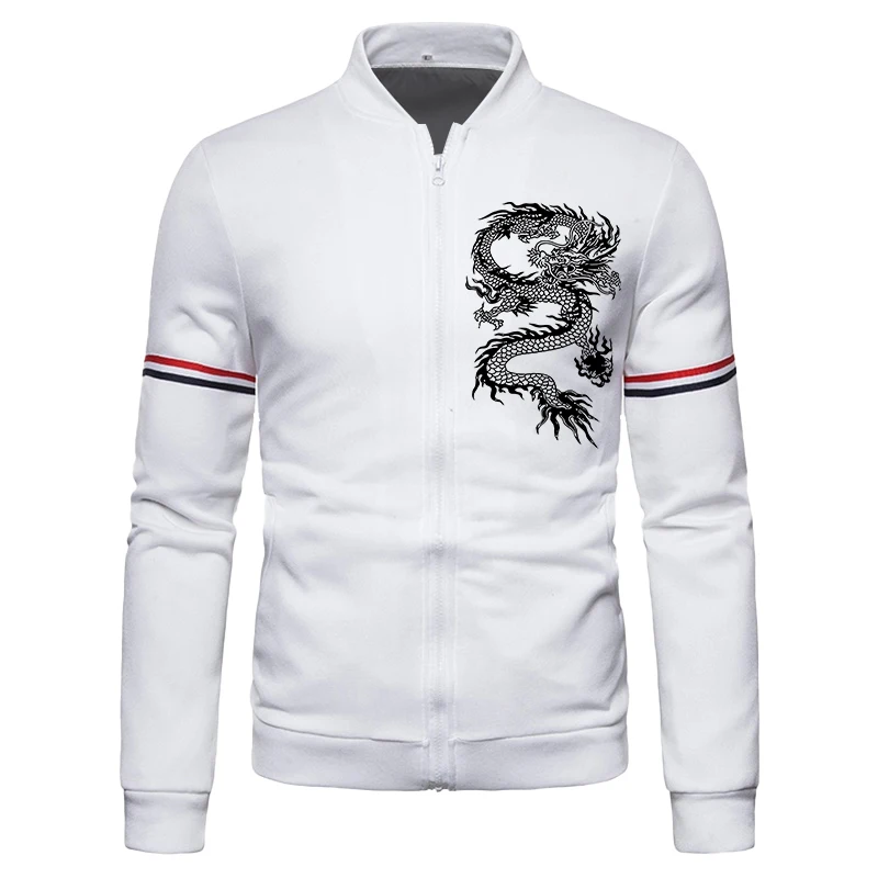 Chaqueta de béisbol de manga larga para hombre, abrigo con estampado informal, sudadera sin sombrero, nueva moda