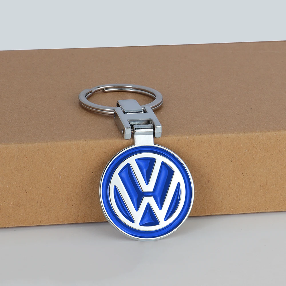 1Pcs Car Logo Keychain Metal Keyring Key Accessories For Volkswagen VW POLO Tiguan Passat Golf EOS Scirocco Jetta MK8 Octavia