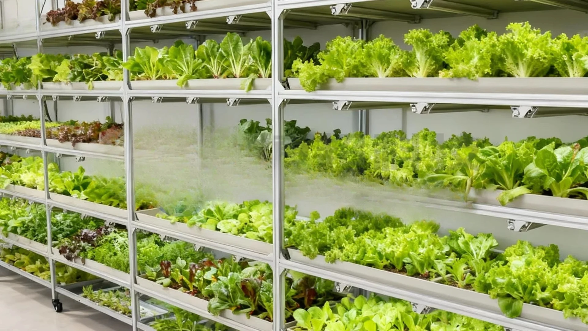 Multi-layer tidal nursery beds for hydroponic vertical agriculture in greenhouses