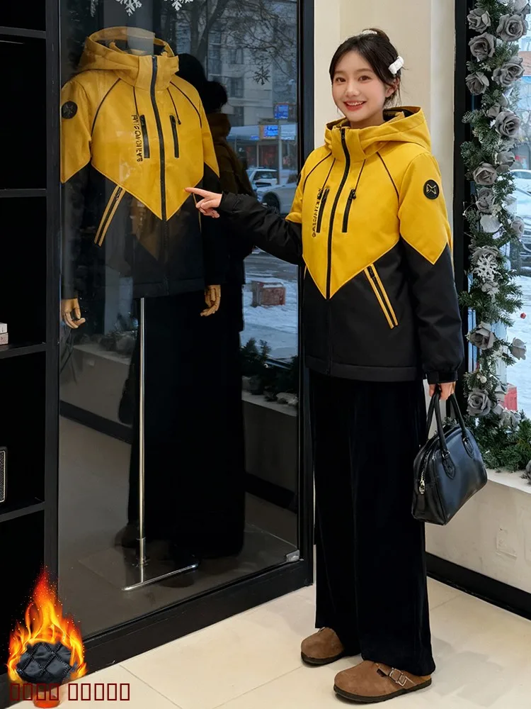 

Элитное стеганое зимнее пальто из тёплой ткани для женщин, удлинённое, роскошное, повседневное, стильное.