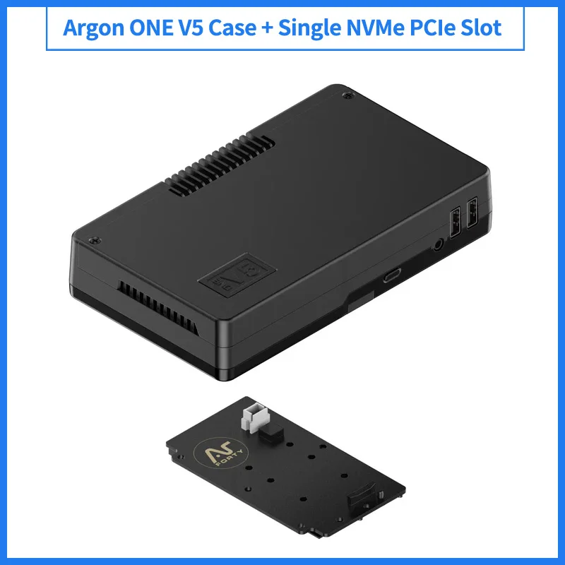 Raspberry Pi 5 Argon ONE V5 M.2 Case Single / Dual M.2 NVMe PCIe Slot Expansion Board Optional Built-in 30mm PWM Fan for RPi 5