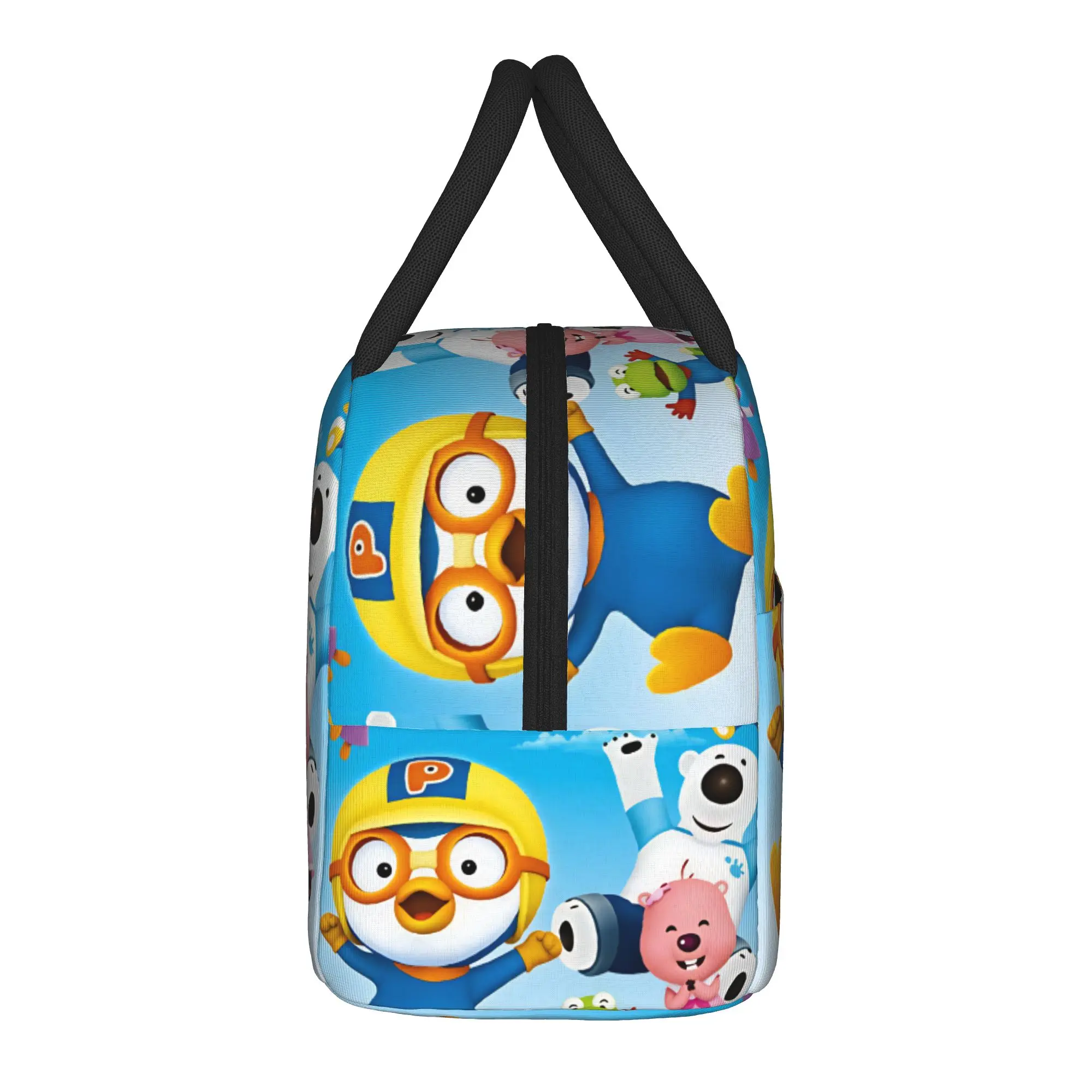 Pororos Cartoon Penguin Lunch Bag Animation  Office Lunch Box For Child Fashion Custom Tote Food Bags Oxford Portable Cooler Bag