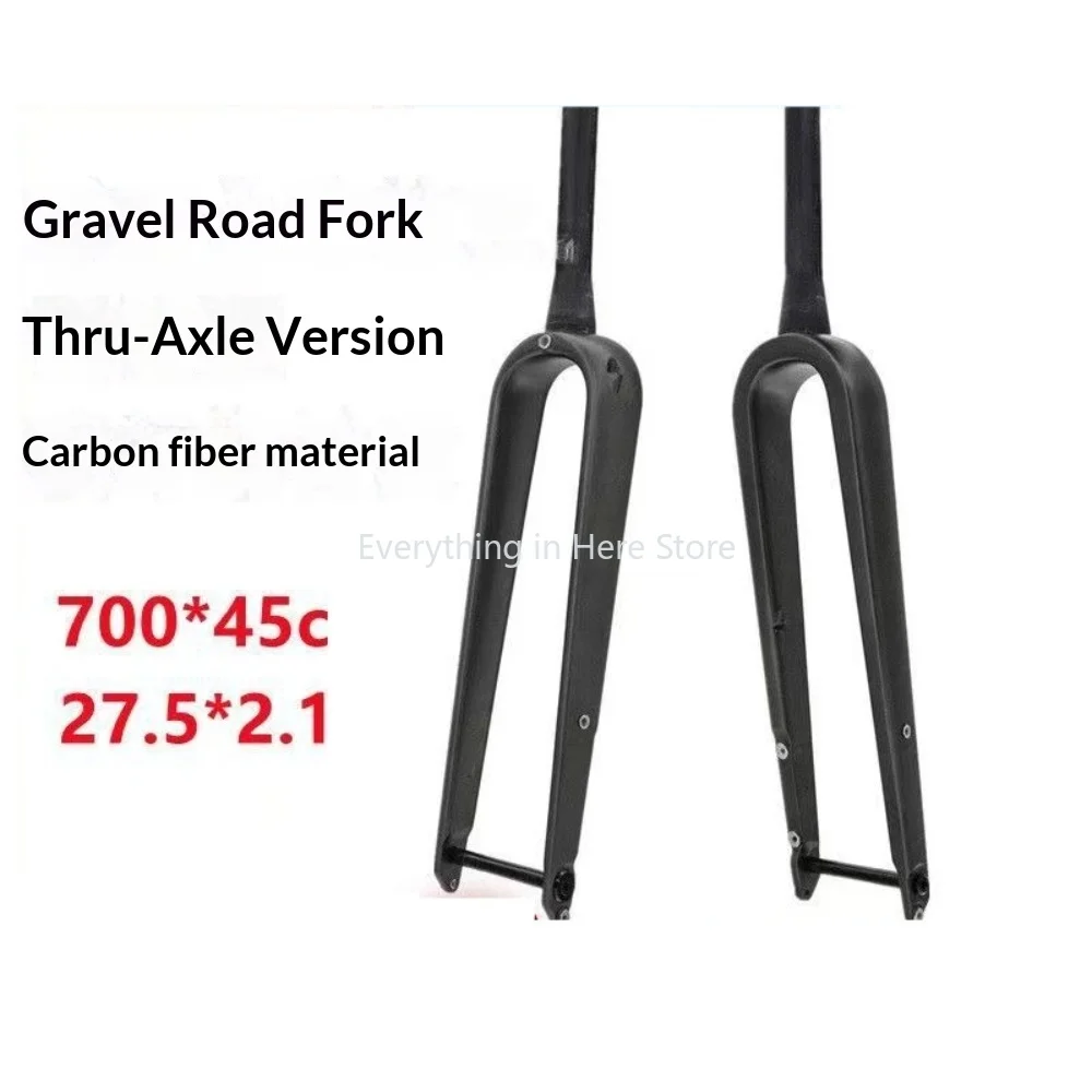 

Full Carbon Fiber Gravel Bike Fork Bicycle Accessories Road Bike Front Fork Thru-Axle Fork Bicycle Replacement Parts