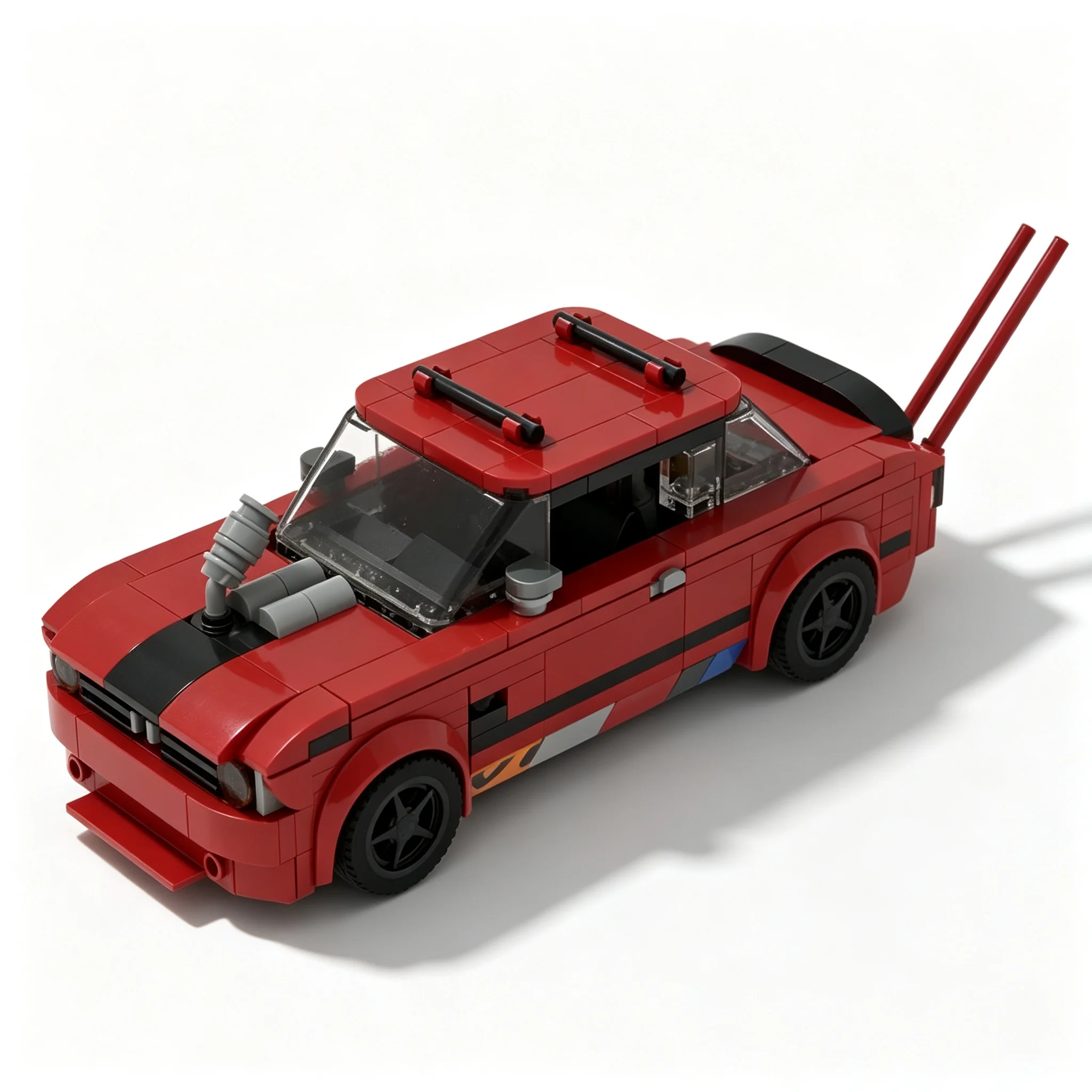 398pcs MOC BMWS Turbo Drift Custom city Champions Model Building Blocks Christmas Gift Brick DIY Assemble 3D Art Collection Kit
