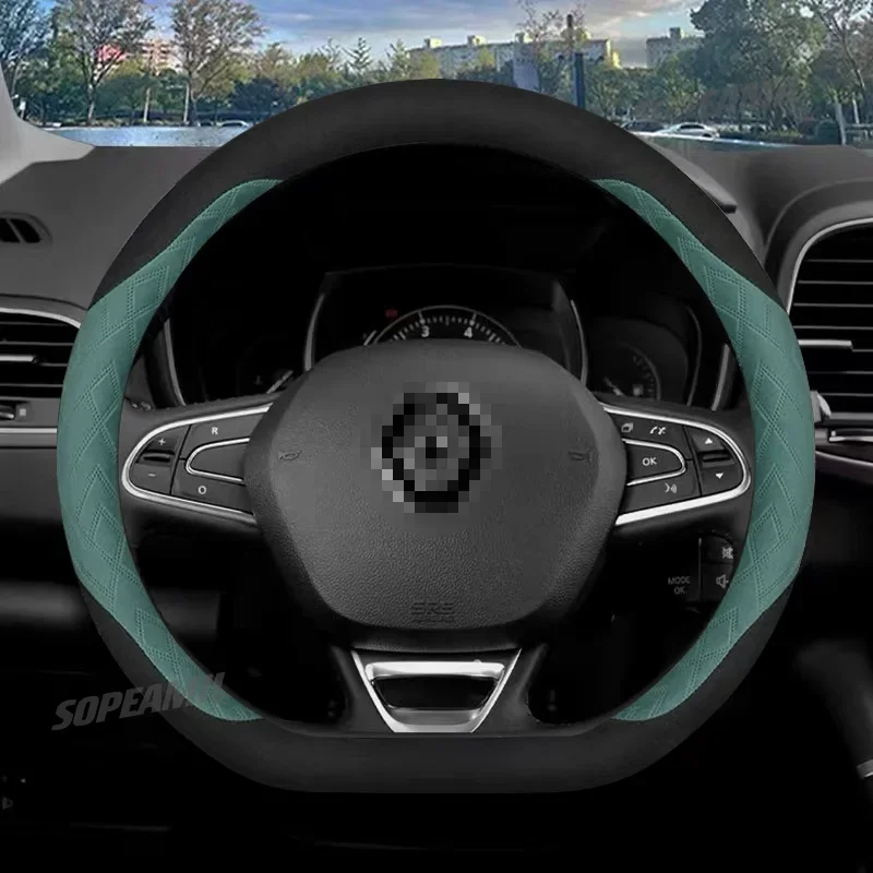 

Car Steering Wheel Cover For Renault Alaskan Captur Clio RS Kadjar Duster Scenic Medgane Espace Kangoo Talisaman Kwld Laguna