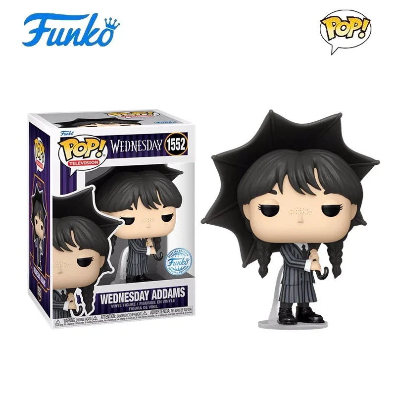 

Оригинальная фигурка Funko Pop The Addams Family Wednesday Addams, игрушки для мальчиков и девочек, детский рождественский подарок