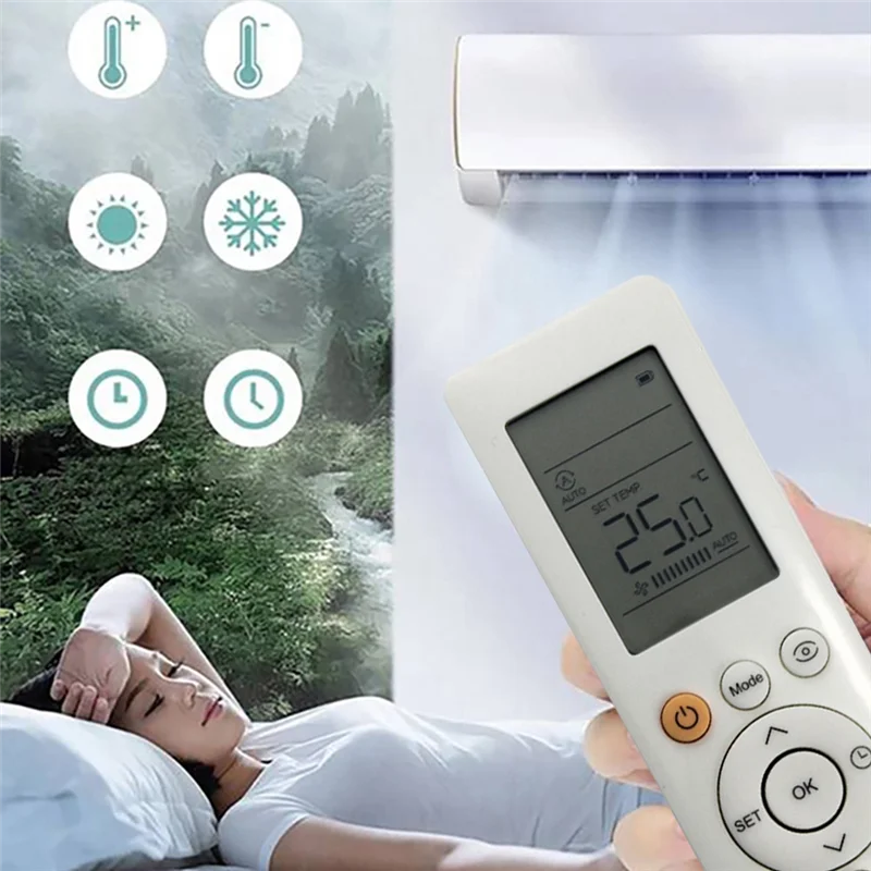 Télécommande de climatisation pour climatiseur Midea, télécommande de remplacement RG10L1(C2HS)/BGEF