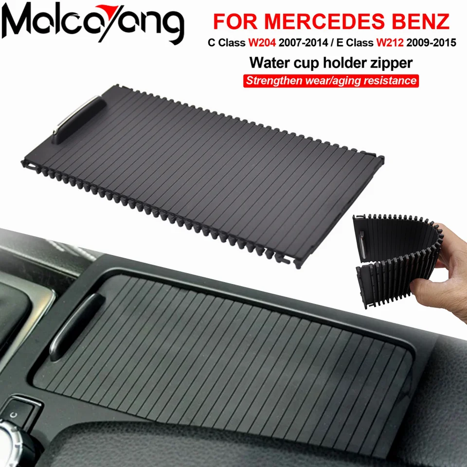 Aramox Rolluikafdekking Middenconsole – Geschikt Voor Mercedes C-Klasse S204 / E-Klasse, OEM A20468076079051, Rubber