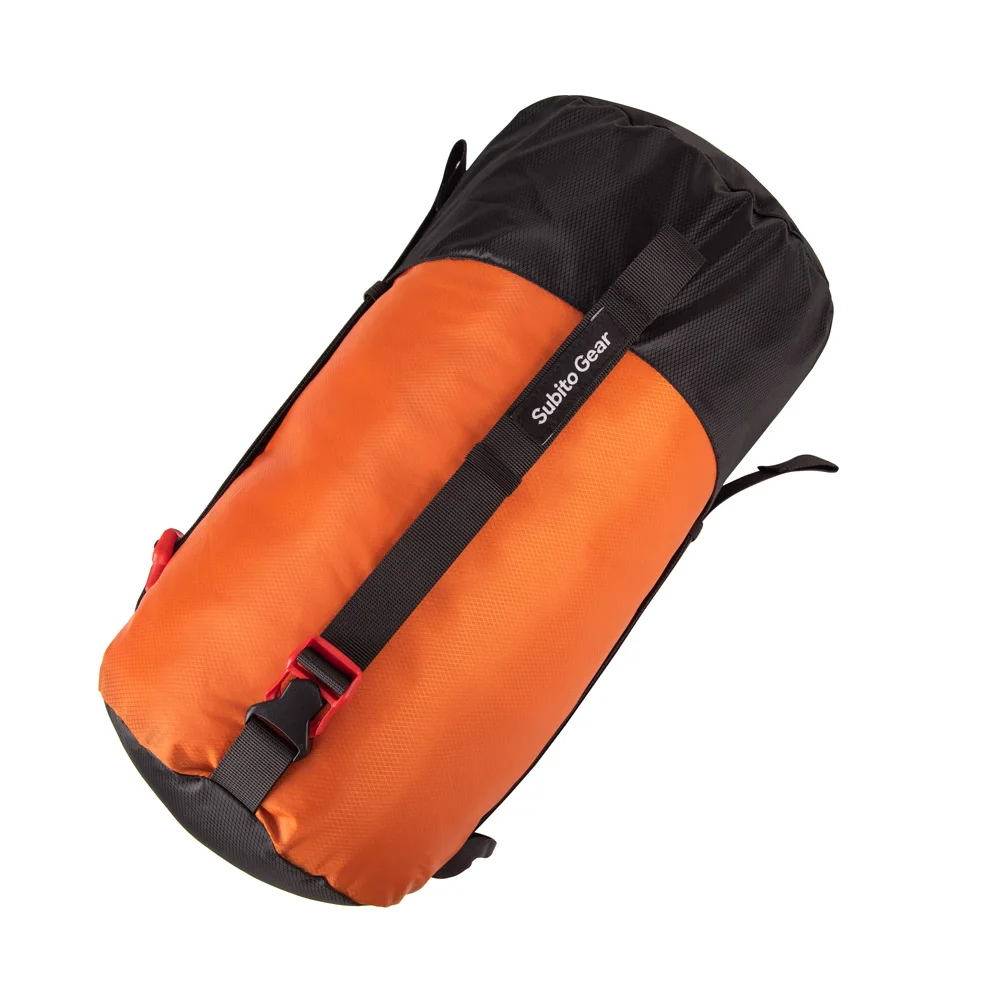 Lightweight Compression Stuff Sack 1-2L Waterproof Polyester Compression Bag Storage Bag for Camping Hiking Backpacking 3