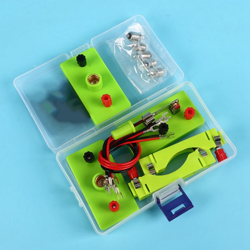 DIY Circuito Electricidade Aprendizagem Kit para Crianças, Física Brinquedos Educativos, Experimento STEM, Ensino Hands-On Capacidade