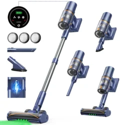 Laresar V11 NEW 650W 75000PA Ultra-Strong Cordless Vacuum Cleaner,90 Min Long Runtime,Removable Battery & Smart Display Vacuum
