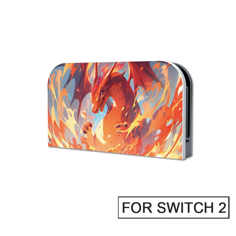 Niedliche Cartoon-Frontplatte Schutzhülle für Nintendo Switch 2 Ladestation TV-Dock Dekorative Ersatz-Frontplatte