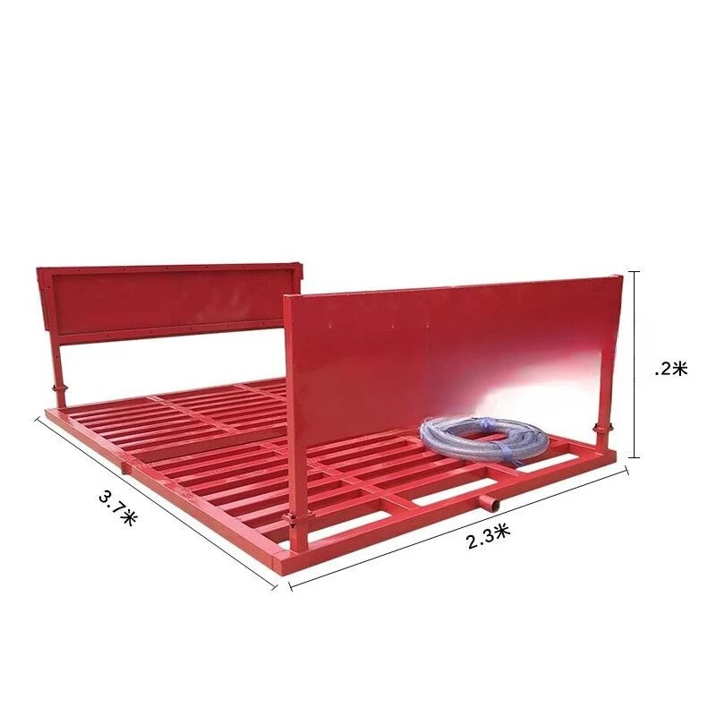 Construction site washing turbine project Large car tank Car washing table Automatic induction vehicle  platform