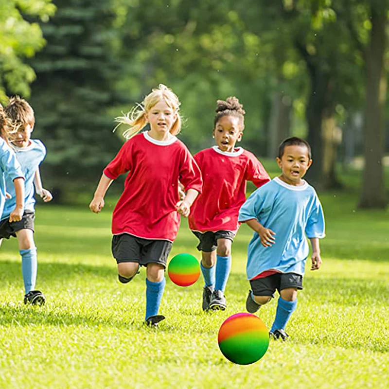 Kickballs-pelotas de juegos para niños, de 8,5 pulgadas arcoíris, baloncesto, fútbol, juegos deportivos al aire libre, Kinderspielzeug