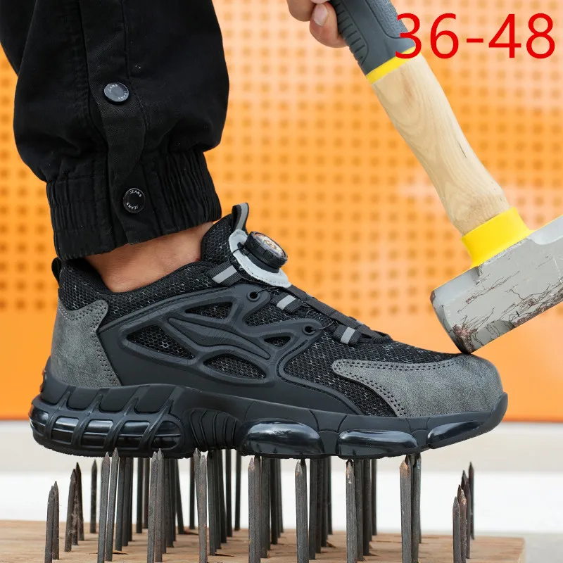 

Новые защитные ботинки с высоким вырезом: устойчивые к сжатию и проколам, вращающаяся кнопка, легкие и удобные, идеально подходят для конструкции.