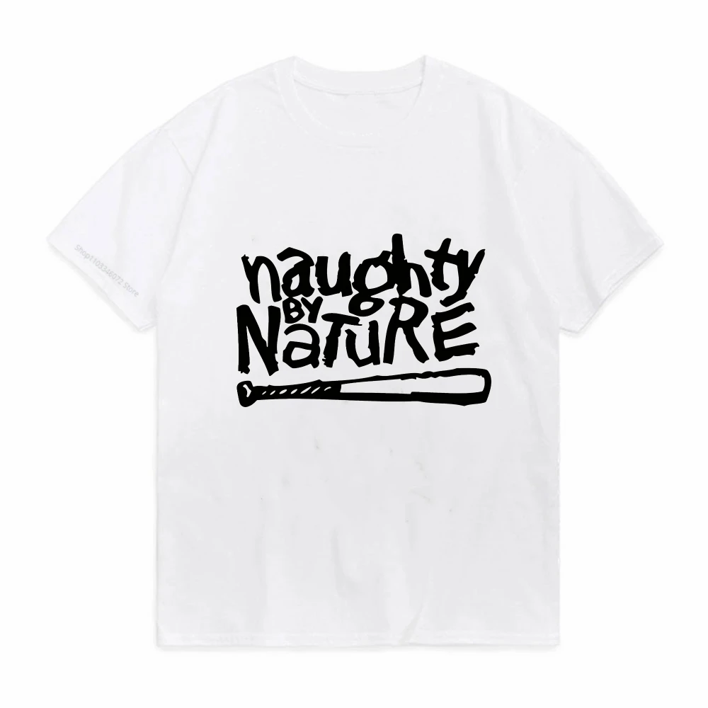 Naughty By Nature Old School Hip Hop Rap Skateboardinger Music Band Unisex T-Shirt Sommer Lockeres T-Shirt mit Rundhalsausschnitt und kurzen Ärmeln – Detail 4
