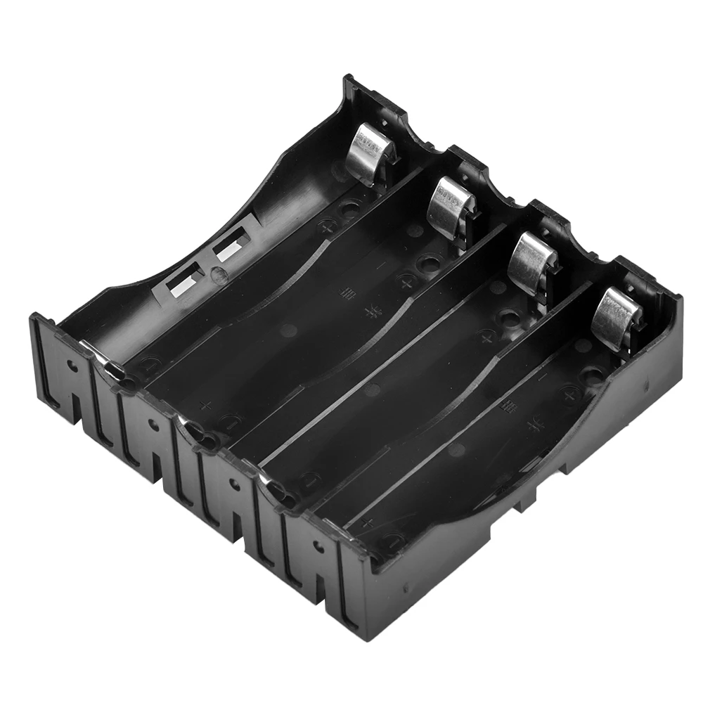 1Pcs 1 2 3 4 Slot ABS 18650 Power Bank Case 1X 2X 3X 4X 18650 lithium Battery Holder Storage Box Case Batteries Container