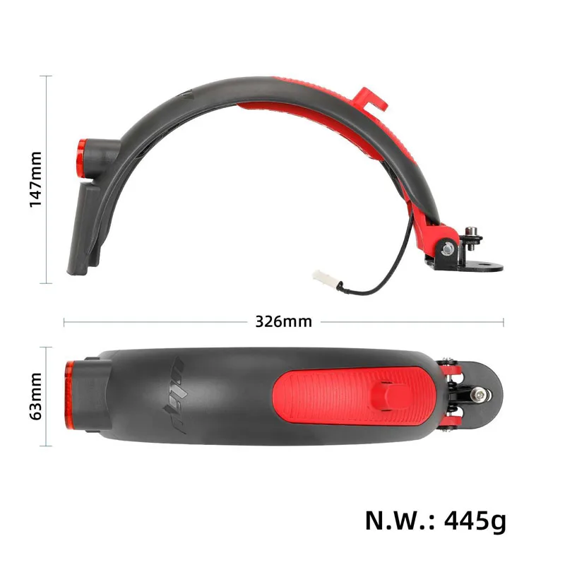 حاجز خلفي معدني من Ulip لـ Mi 3 M365 Pro Pro2 1S Lite E-Scooter وSwagger 5 ملحقات واقي الطين لحماية العجلات الخلفية