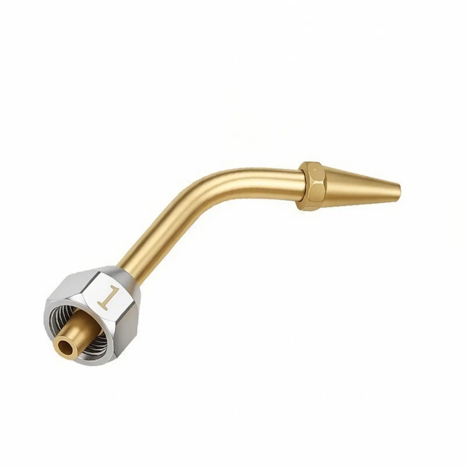 Welding Torch Nozzle Attachment Compact Torch Nozzle with Threaded Connector Precision for Metalworkers, Brazing, Soldering,