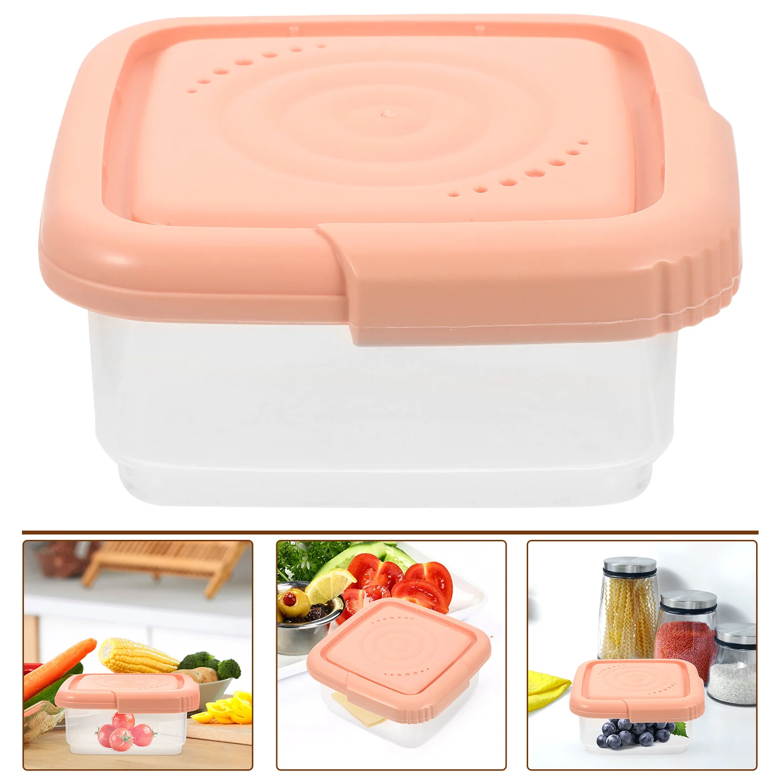 

Cheese Storage Container for Fridge Space-Saving Build Holds Slices Butter Snacks Reusable Freshness Keeper for Home Restaurant