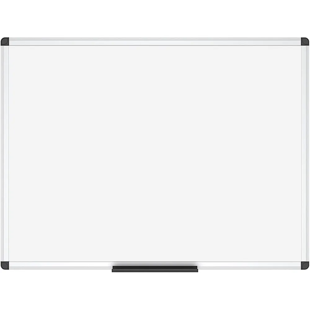 Droog uitwisbaar bord/whiteboard, 48 x 36 inch, wandgemonteerd bord voor schoolkantoor en thuis