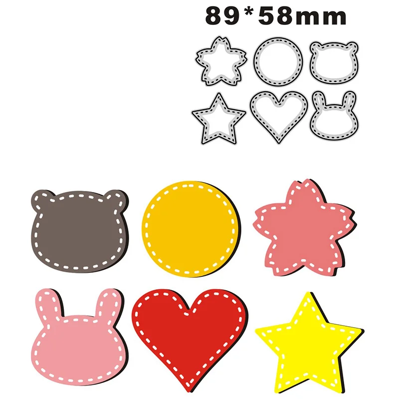 2023 חדש בעלי החיים מעגלי פרח מרכז מתכת חיתוך מת לרעיונות נייר קרפט וקבלת כרטיס הבלטות דקור אין בולים