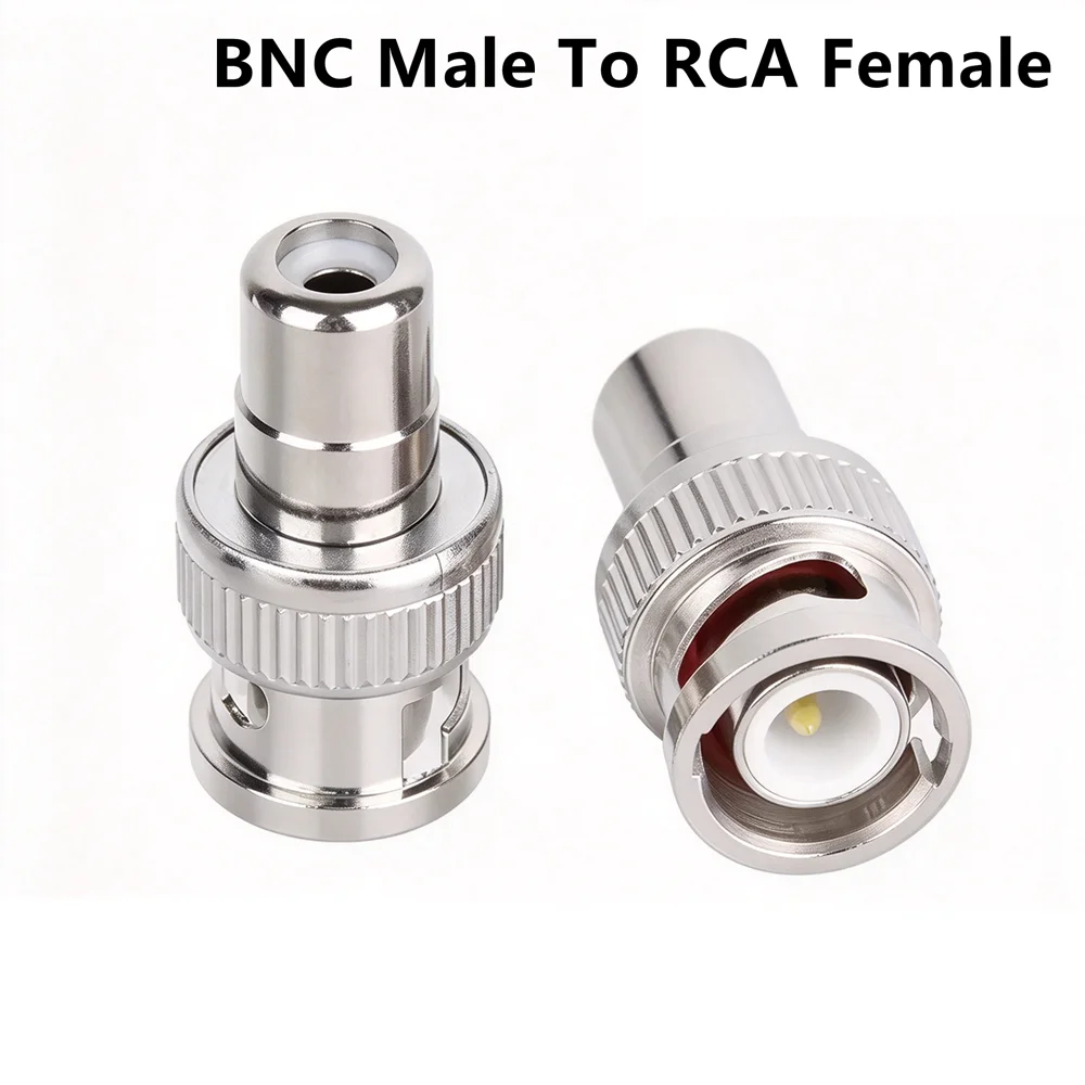 RCA Connector Adapter BNC To RCA Adapter RCA Female to Female Jack Plug Connector Video Audio Extender Cord Cable Converter