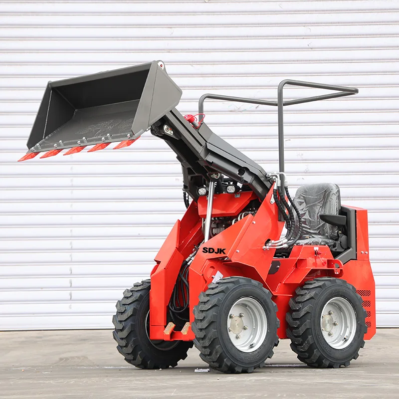 Multi-purpose skid loader wheel structure Mini skid loader can customize a variety of auxiliary tools such as breakers