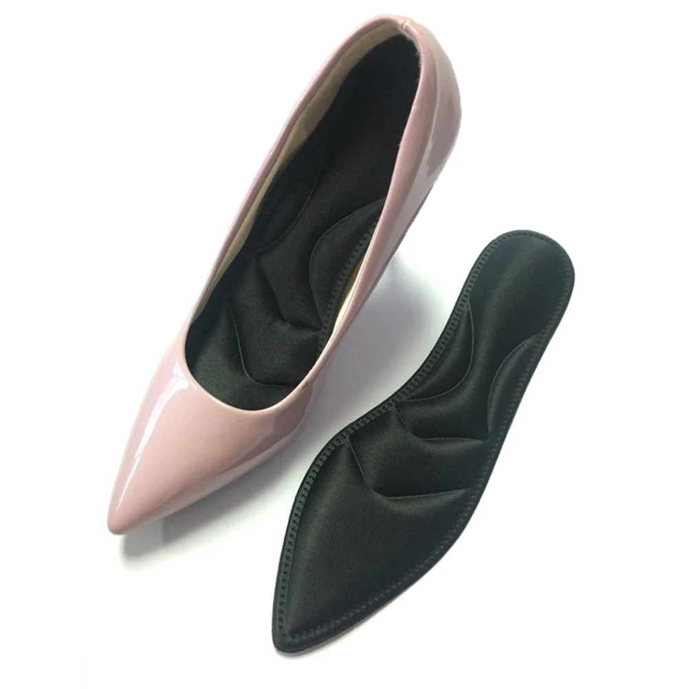 

1pcs 1 Pair High Heel Insoles Comfortable Breathable Sweat Absorbing Shoe Pads For Women Walking Support Foot Care Tools Black