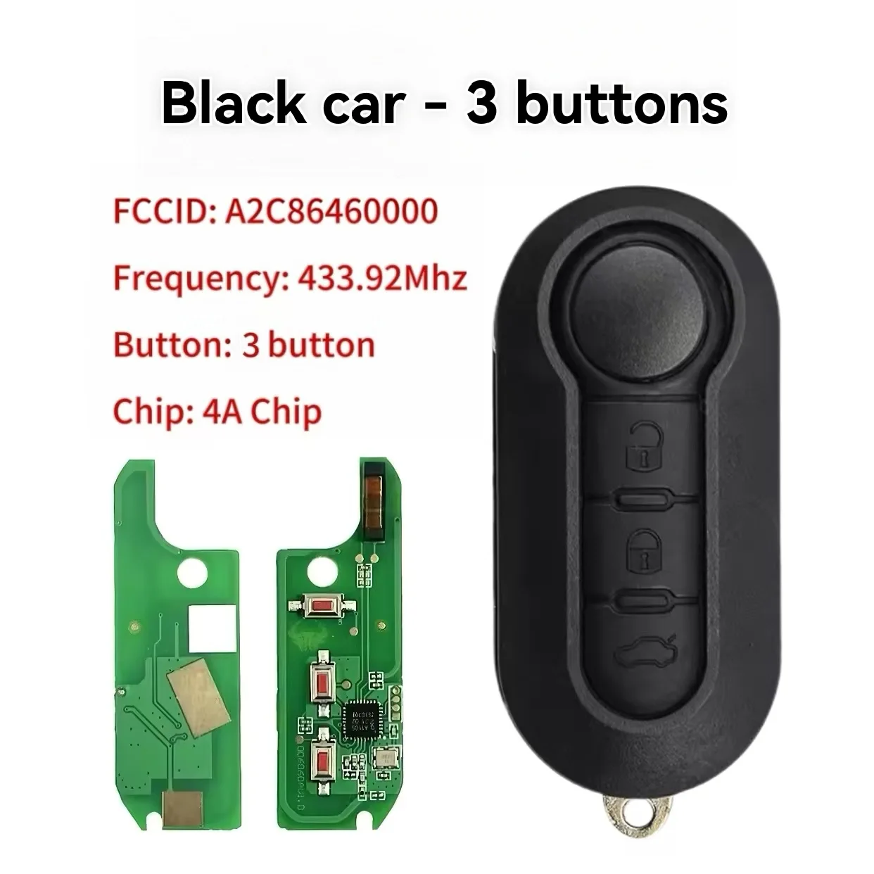 Jingxin 2/3-Tasten-PCF7945 4A-Chip 433Mhz FCCID: A2C86460000 Klappschlüssel-Fernbedienung für Fiat Strada MOBI UNO Fiorino E MAIS Autoschlüssel – Detail 6