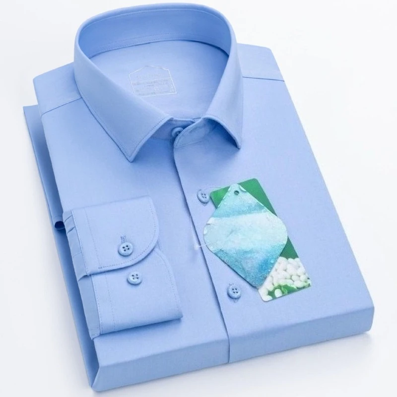 

8XL Work Shirt High-end Bamboo Long Sleeve Shirt for Men & Women Shirts Long Sleeve Couple Shirt Woman Short Sleeve Shirts Men