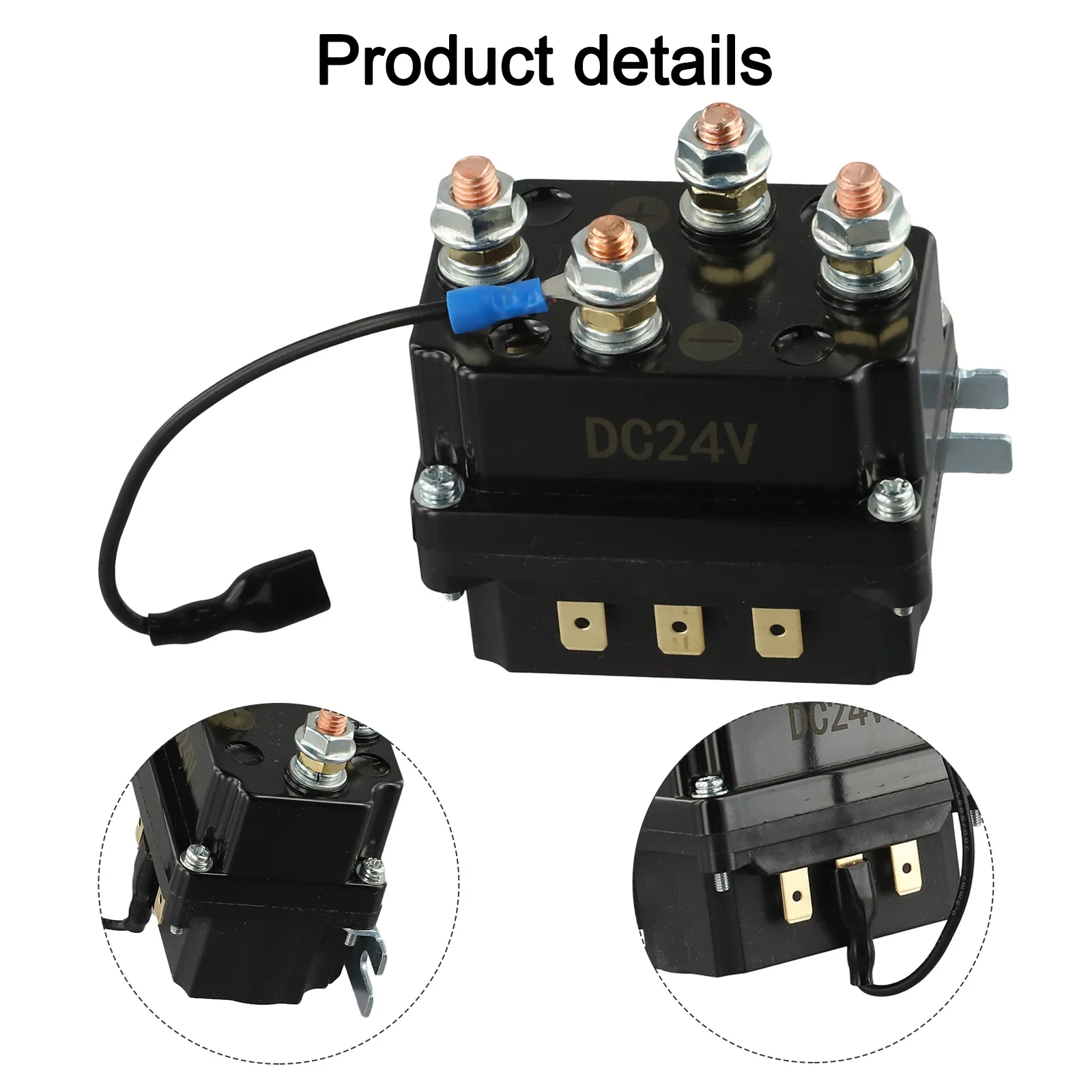 24V 250A Windenmagnetrelais Silberlegierung Winde Magnetschützrelais für 9000lb SUV/UTV Windenensteuerung mechanische Ausrüstung – Detail 15