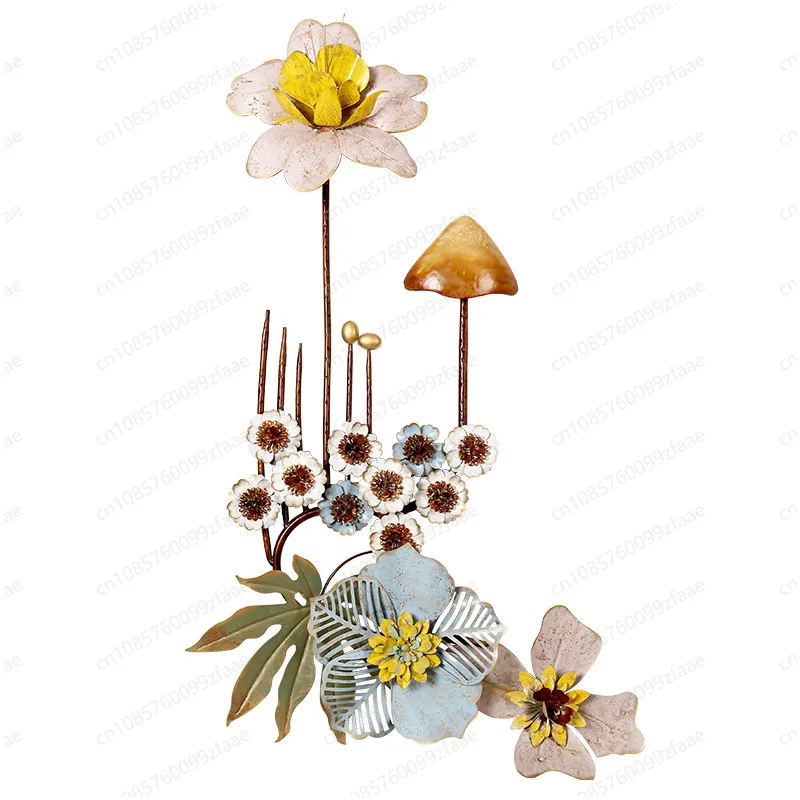 

Three-dimensional wrought iron wall decoration