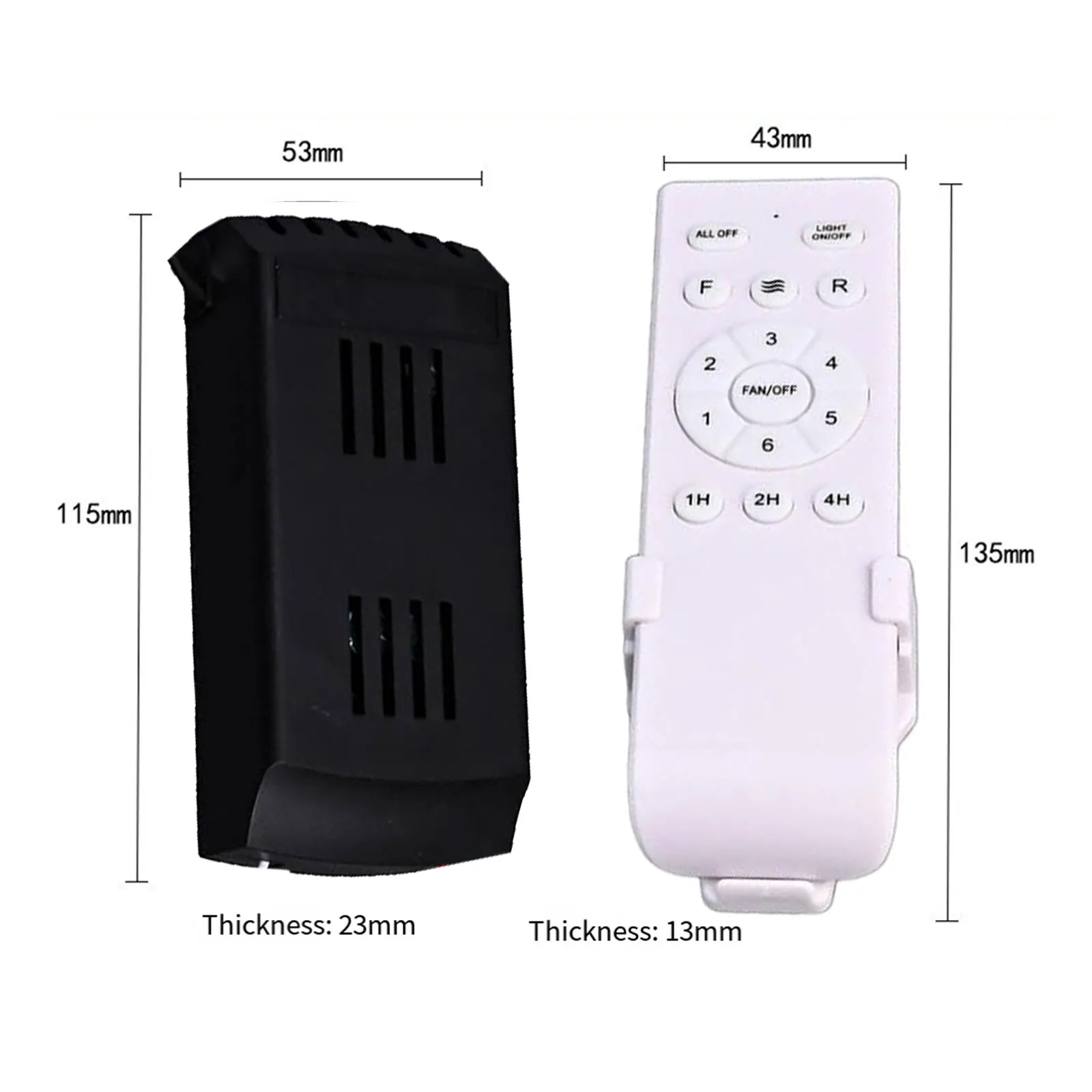 1Set Fan Lamp Controller-Universal Ceiling Fan Lamp Smart Wireless Remote Controller 90-265V Switch Adjusted Wind Speed