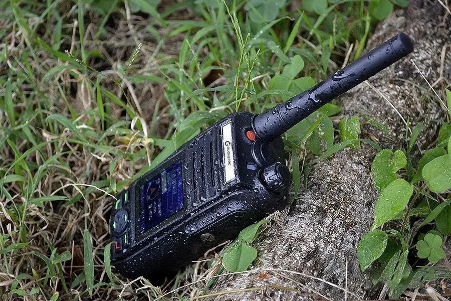 GUOHETEC-walkie-talkie GH-N75 a prueba de salpicaduras, transceptor de mano, posición de pantalla GPS con batería USB, rescate turístico al aire