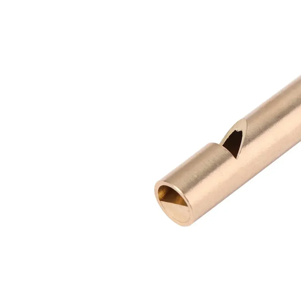 الرجعية مقاوم للماء الحكم النحاس النقي أدوات الجيب EDC أداة المعدات بقاء EDC صافرة الحكم صافرة النحاس صافرة المفاتيح #4