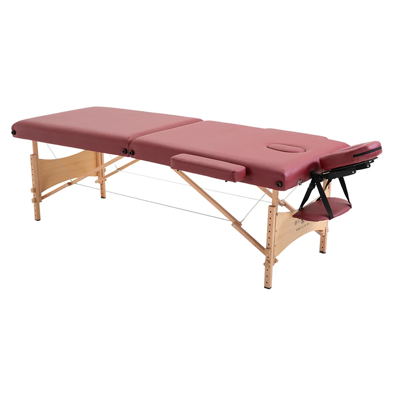 Portable Folding Massage Bed Tattoo Wooden Comfort Speciality Massage Table Knead Medical Lit Pliant Beauty Furniture RR50MB