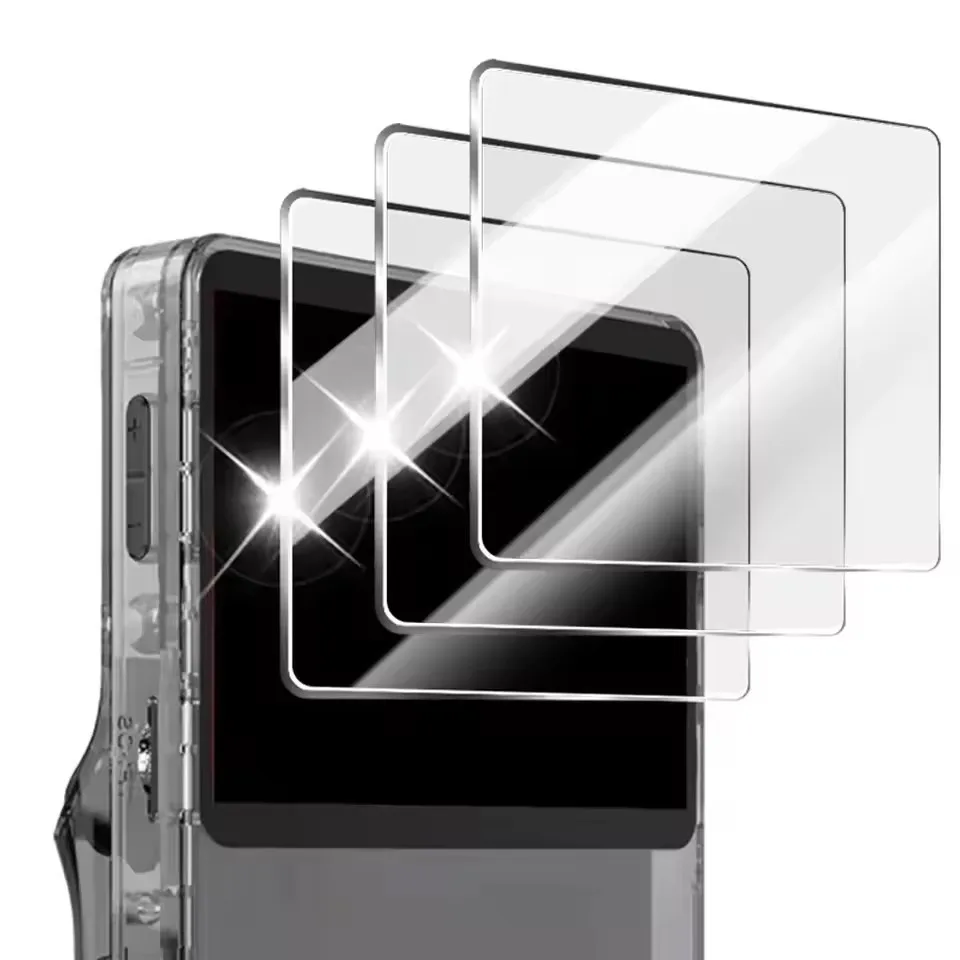 4-in-1 tas + films voor R36S gameconsole draagtas met koordje gehard glas voor R36S scherm beschermer anti-kras kit