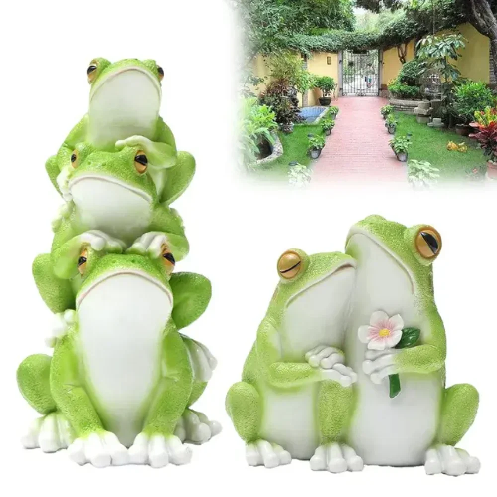 Blume Frosch Kerze Silikon Form Harz Tropfen Kleber Diy Umarmt Frosch Gips Figur Form Valentinstag