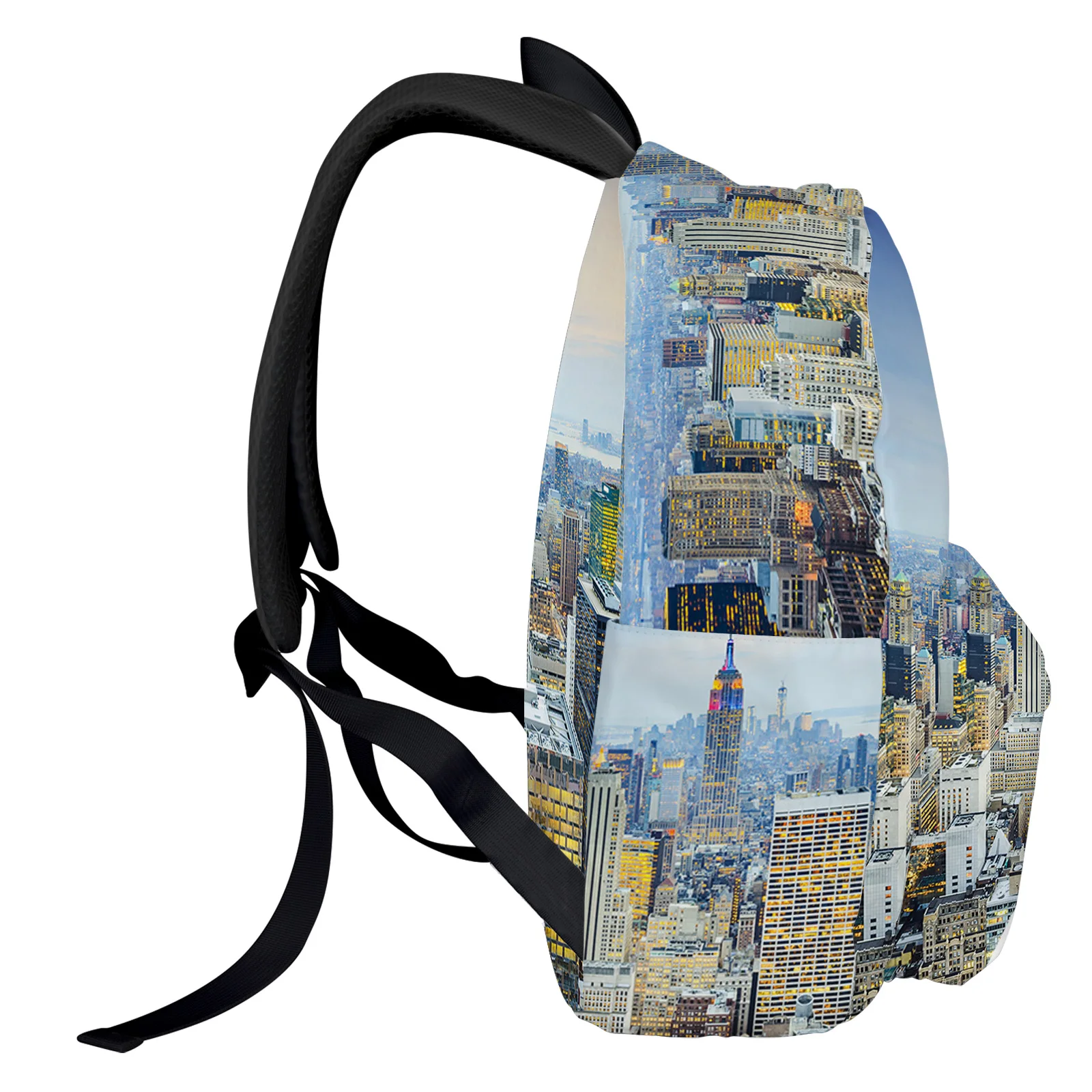 New York City Buildings Backpack Teenagers Student School Bags Laptop Bag Women's Casual Travel Backpack