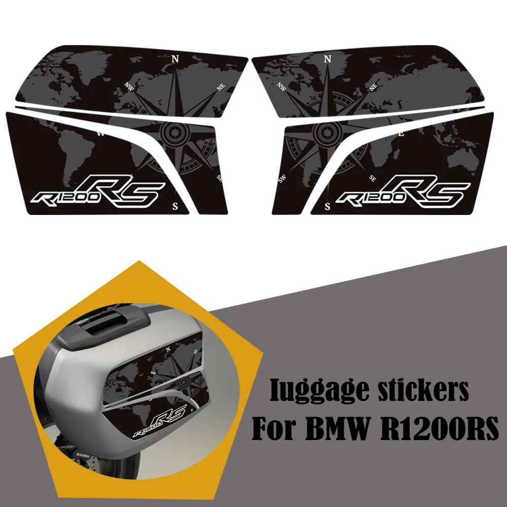 

Motorcycle Stickers Decals Emblem Logo Fairing Fender Tank Pad Protector Trunk Luggage Panniers Cases For BMW R1200RS R 1200 RS