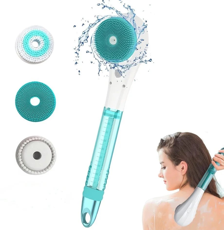 

A Three-in-one Electric Shower Brush That Automatically Dispenses Body Wash.