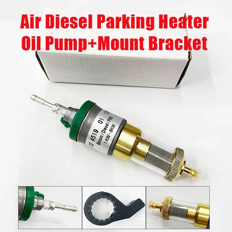 

12V/24V 16ml 22ml 28ml for Chinese Brand Heaters Oil Fuel Pump with Filter Air Parking Heater Upgrade Ultra-low Noise Pulse