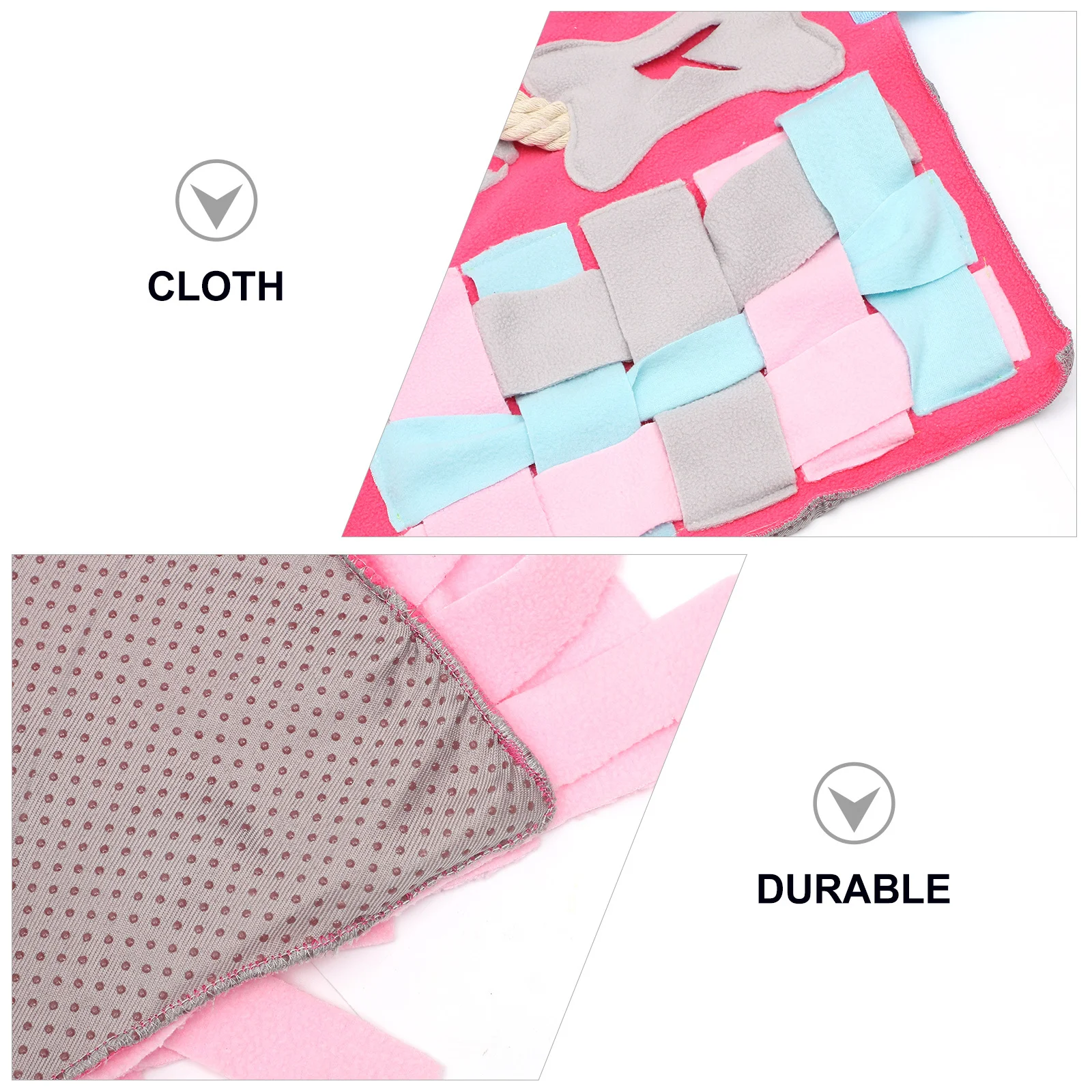 

Dog Snuffle Mat Treat Dispenser Foraging Mat Home Decor Dog Training Cushion Increase Interaction Treat Dispenser