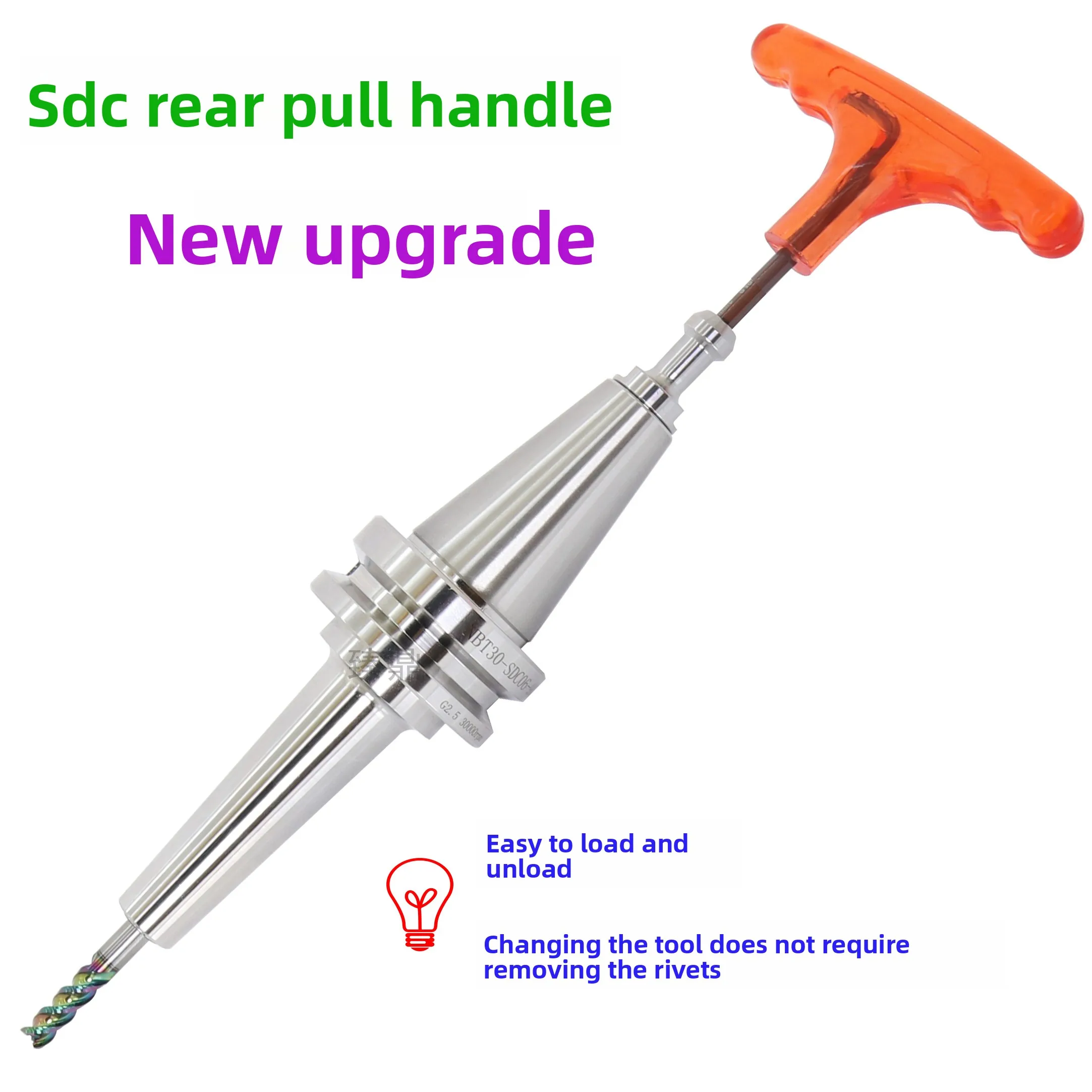 SDC Pull Back Tool Holder BT30 40 50 High Precision High Speed Deep Cavity SDC6 8 12 120L150L
