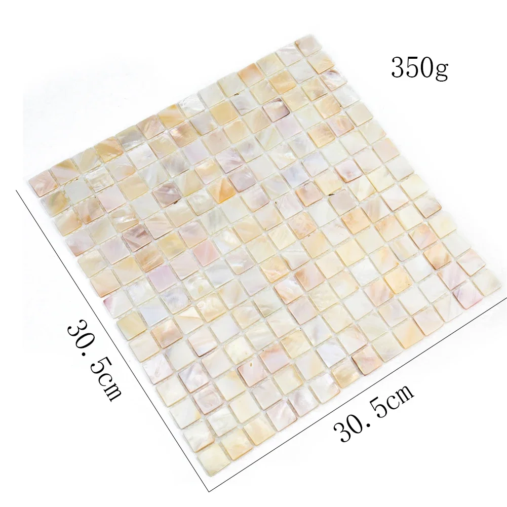 1PC Freshwater Shell Mosaic Flower Mesh TV Background Wall Tile Bathroom Living Room Wall Stickers Home Decoration Accessories