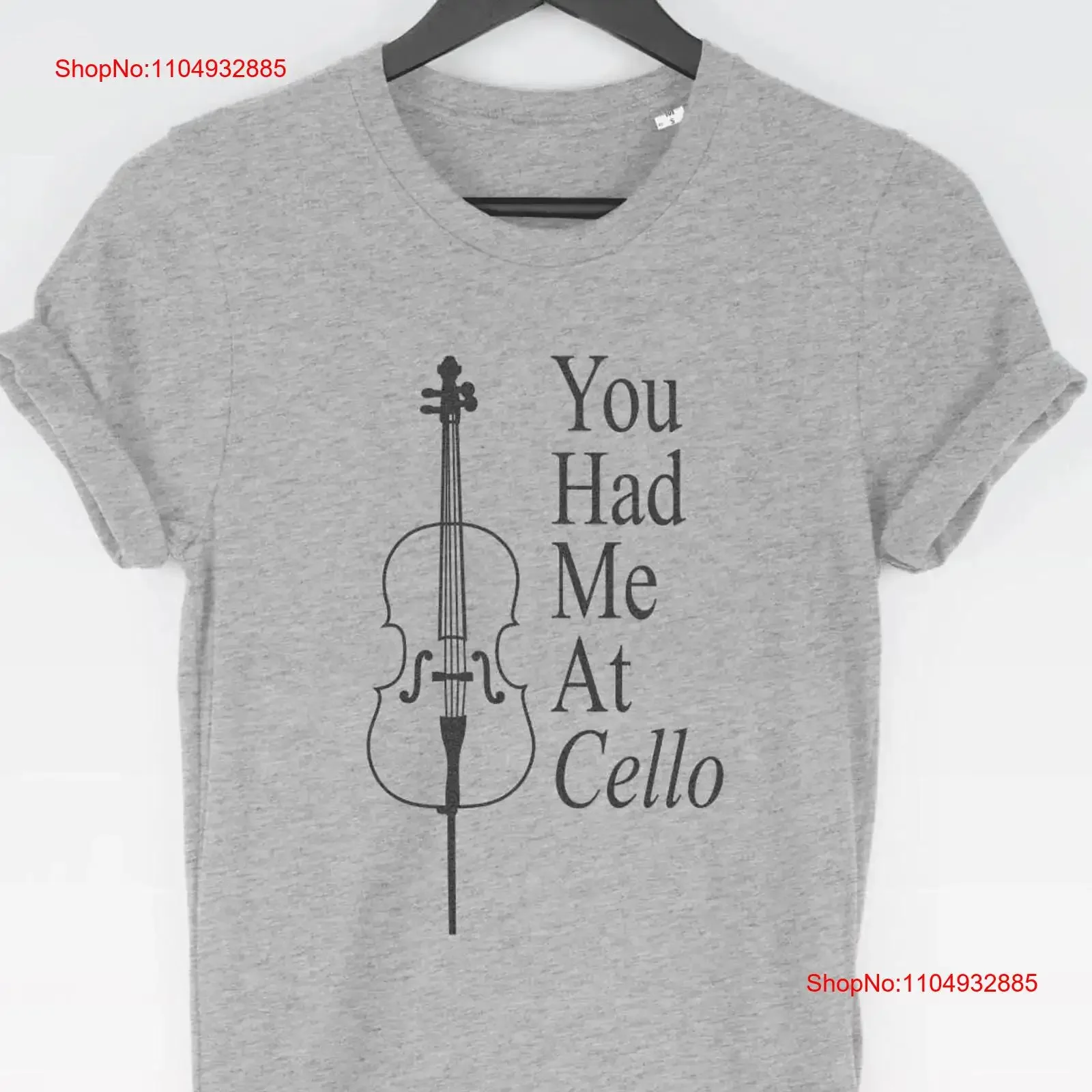 

You Had Me at Cello T Shirt tee funny tees Orchestra Top Classical Player vintage Washed graphic Stylish homme Breathable
