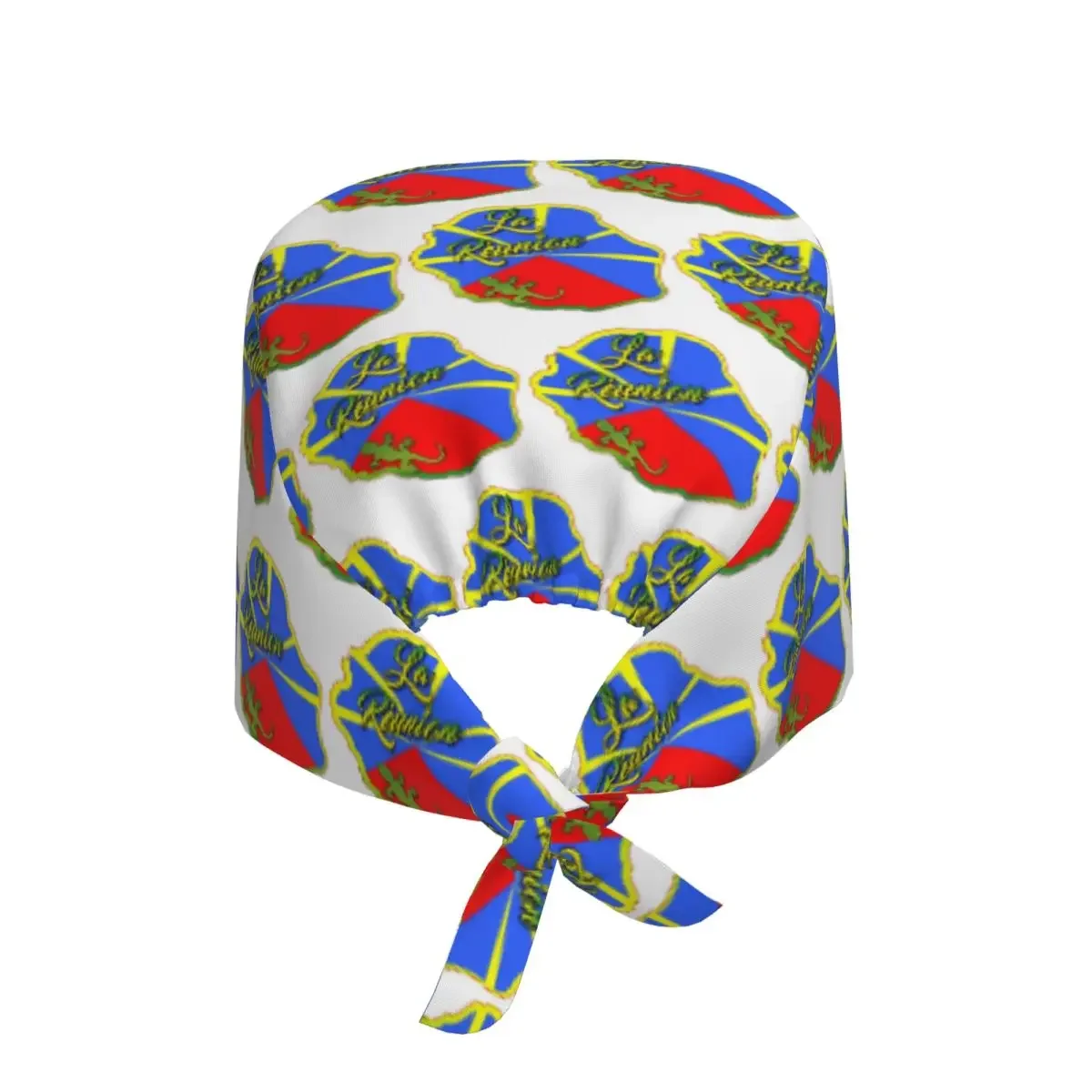Reunion Island 974 Scrub Hat Doctor Working Surgical Cap Men Women Adjustable Nursing Caps for Dentist